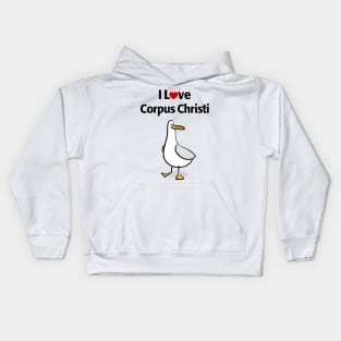 I Love Corpus Christi Kids Hoodie